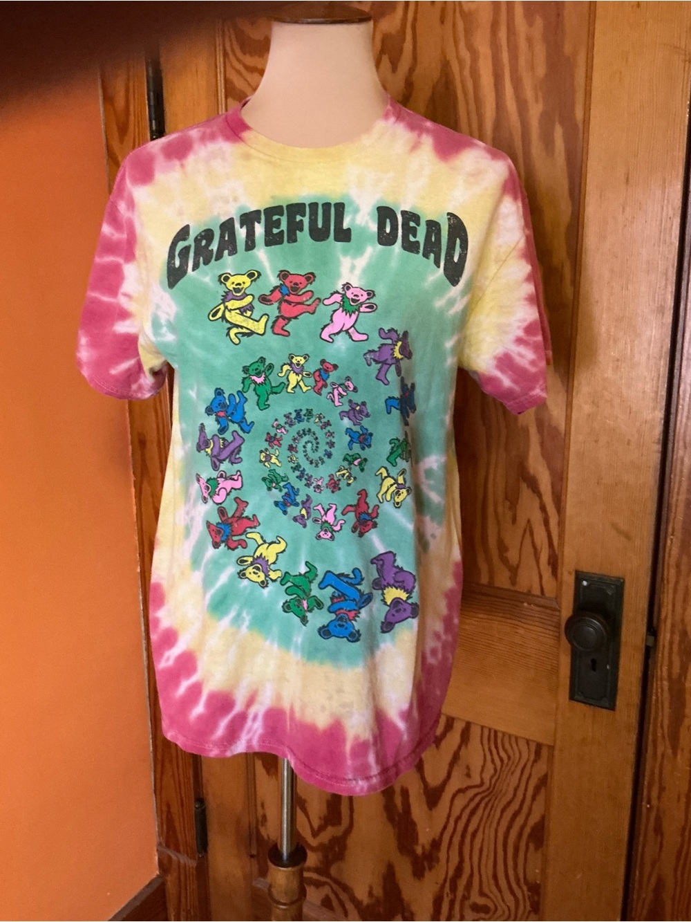 Grateful Dead 50 Years Dancing Bears Tie Dye T Shirt 2015 Anniversary Medium - Picture 3 of 11